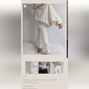 Na Nin Rippled Cotton Sweatpants